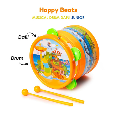 Ratnas Musical Drum Dafli Junior Indoor Game